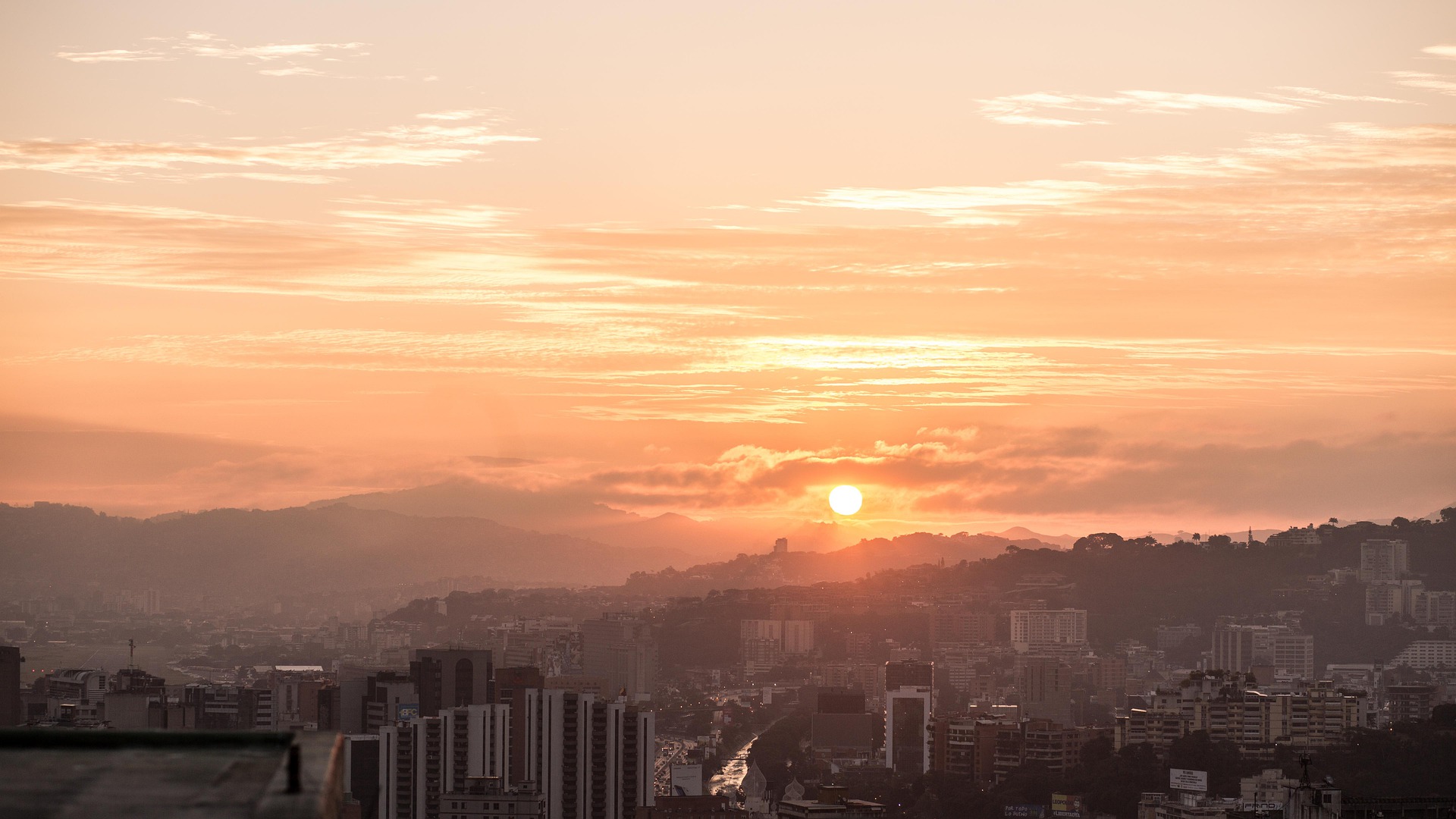 Caracas 1920 Atardecer en Caracas